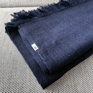 Shawl / Midnight Handloom Merino Wool