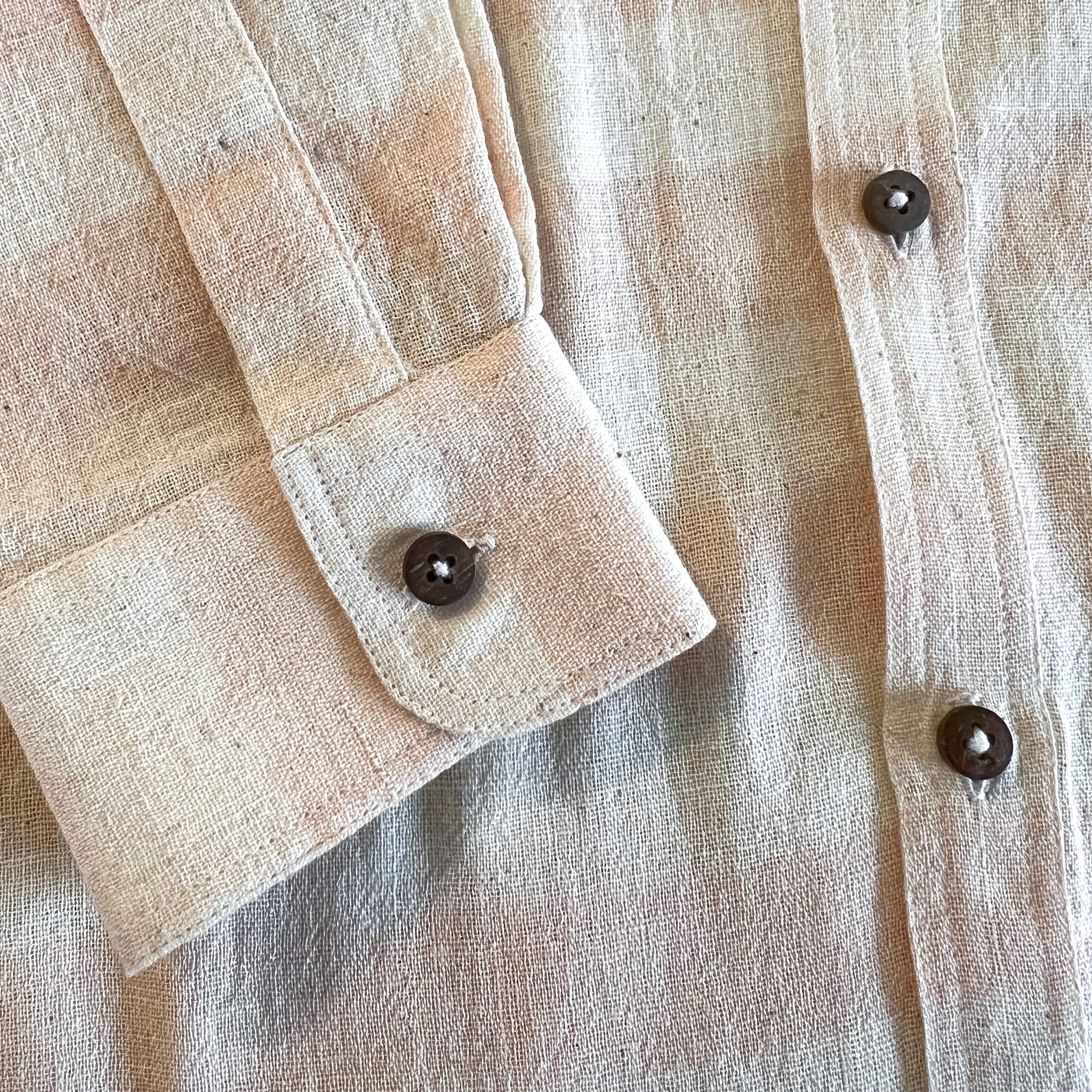 Band Shirt / Camellia Handloom Organic Kala Cotton