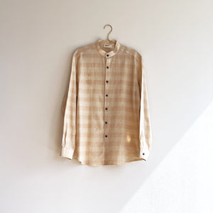 Band Shirt / Camellia Handloom Organic Kala Cotton